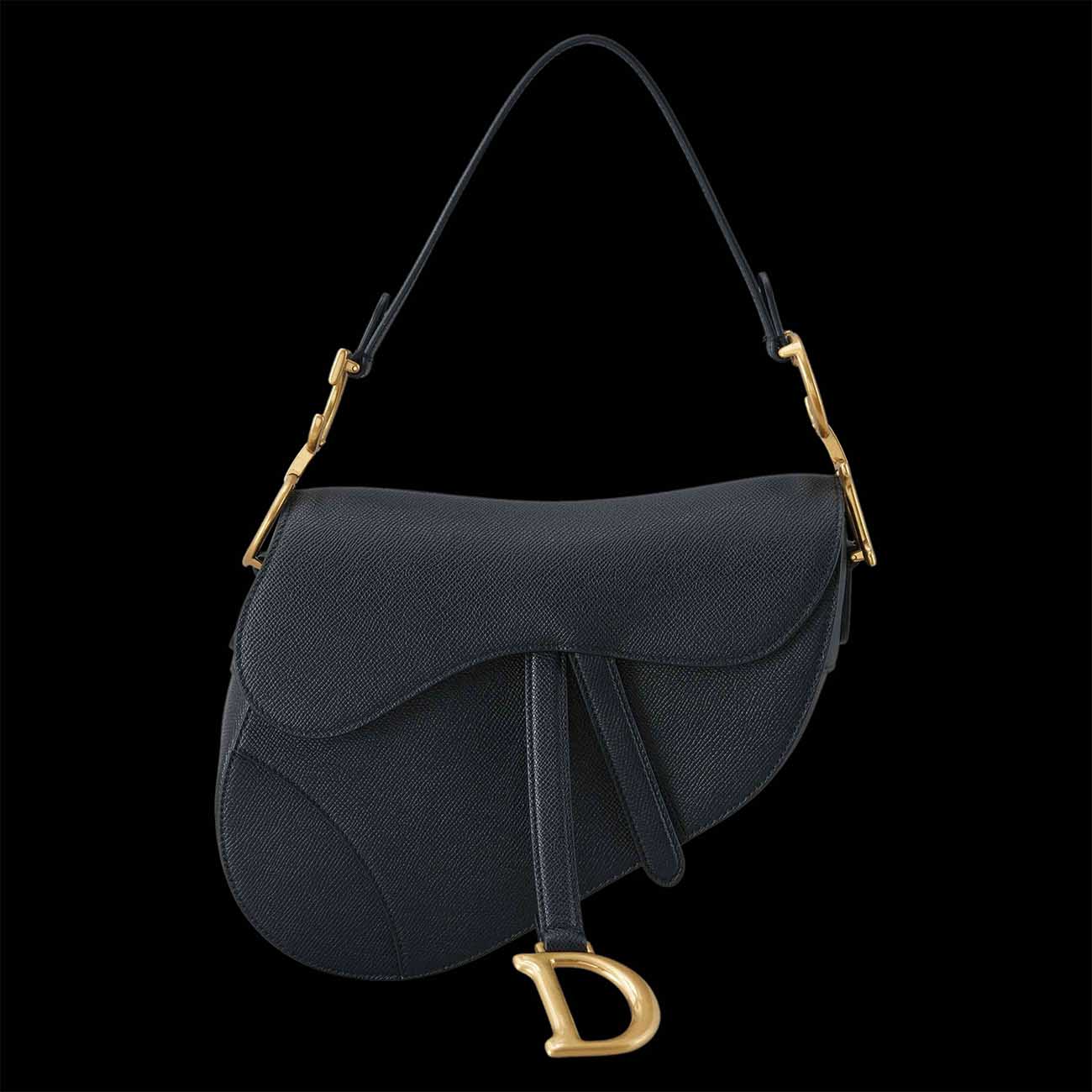 CHRISTIAN DIOR(USED)크리스찬디올 카프스킨 새들 백